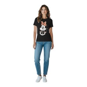 Disney Minnie Mouse Women’s Size XS Black T-Shirt